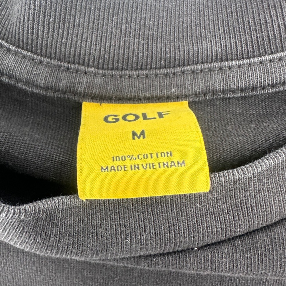 Golf Wang Shirt 3D Logo Spell Out Mens Medium Black Short Sleeve Graphic Tee - Picture 2 of 8